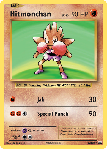 62/108 - Hitmonchan - [Rare Holo]