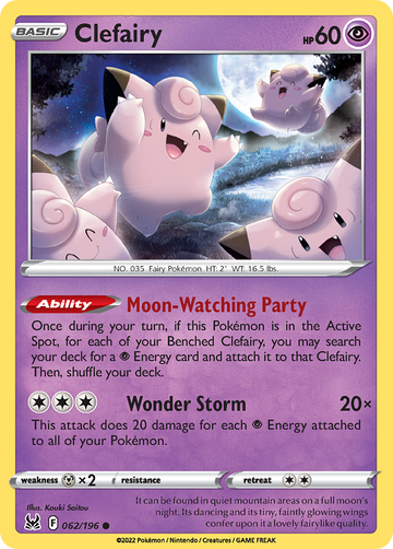 062/196 - Clefairy - Reverse Holo - [Common]