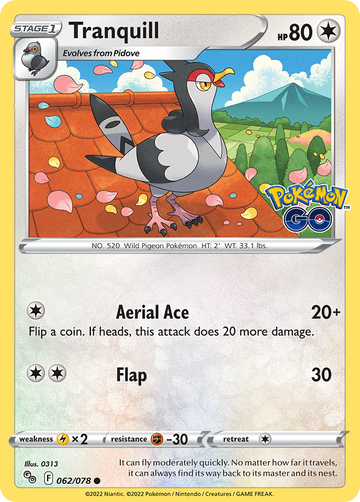 062/078 - Tranquill - Reverse Holo - (Common]