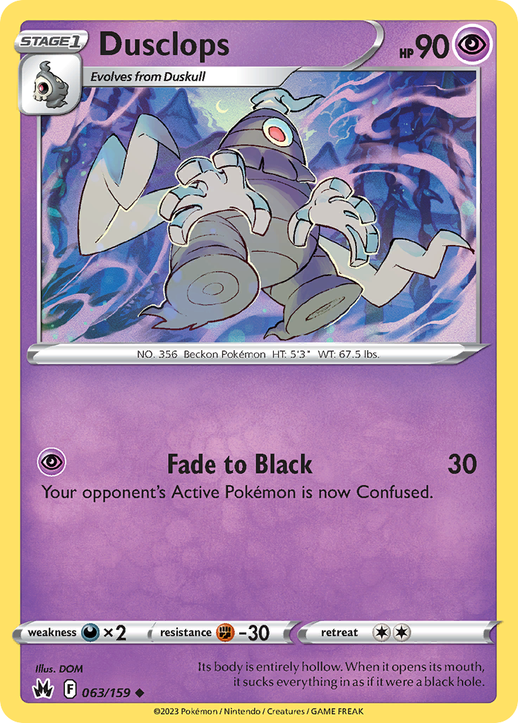 063/159 - Dusclops - [Uncommon] - Reverse Holo
