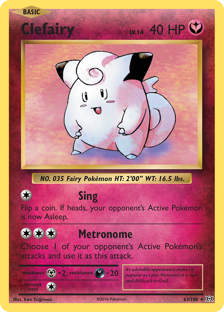 63/108 - Clefairy - [Rare Holo]