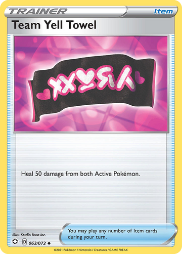 063/072 - Team Yell Towel - Reverse Holo - [Uncommon]