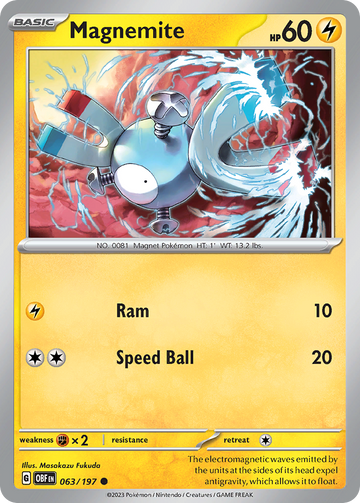 063/197 - Magnemite - [Common] - Reverse Holo