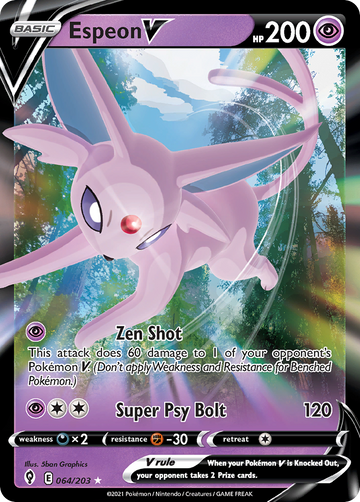 064/203 - Espeon V - [Rare Holo V]