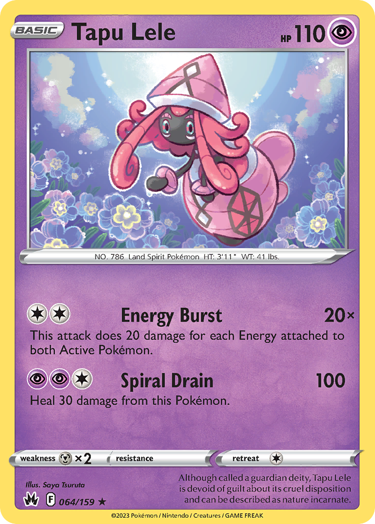 064/159 - Tapu Lele - [Rare Holo] - Reverse Holo