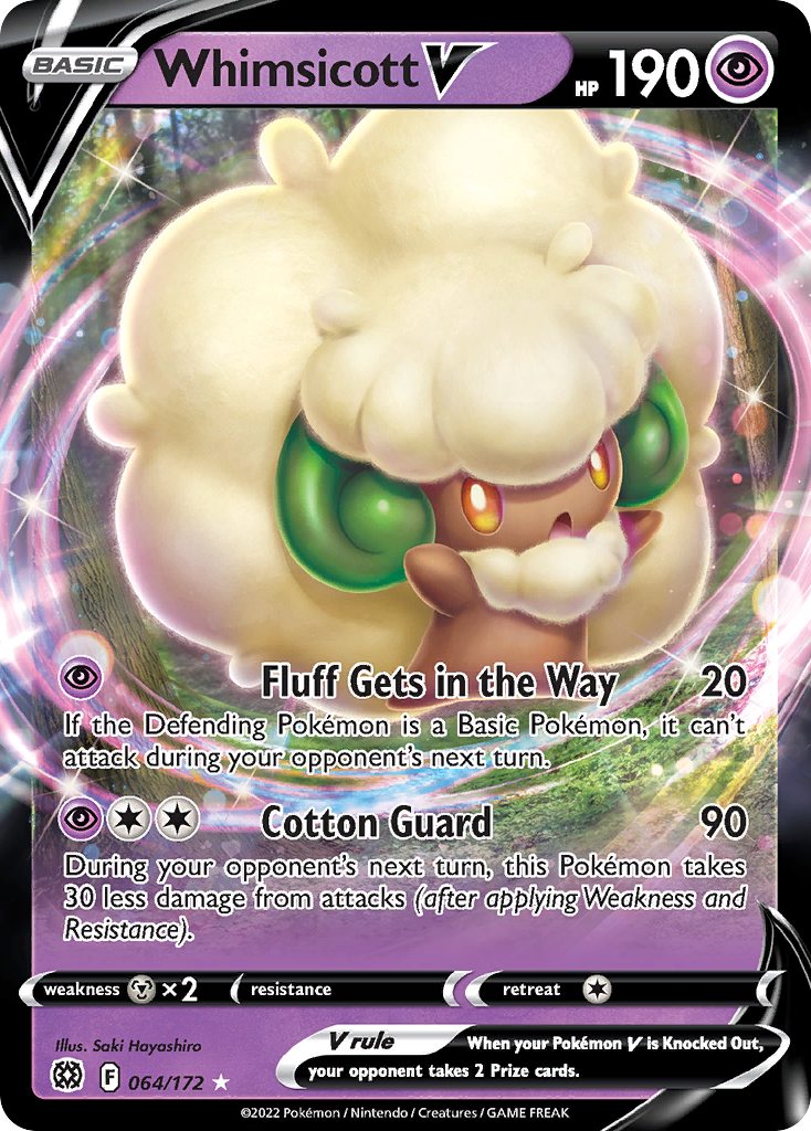 064/172 - Whimsicott V - [Rare Holo V]