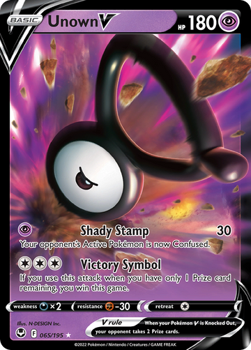 065/195 - Unown V - [Rare Holo V]