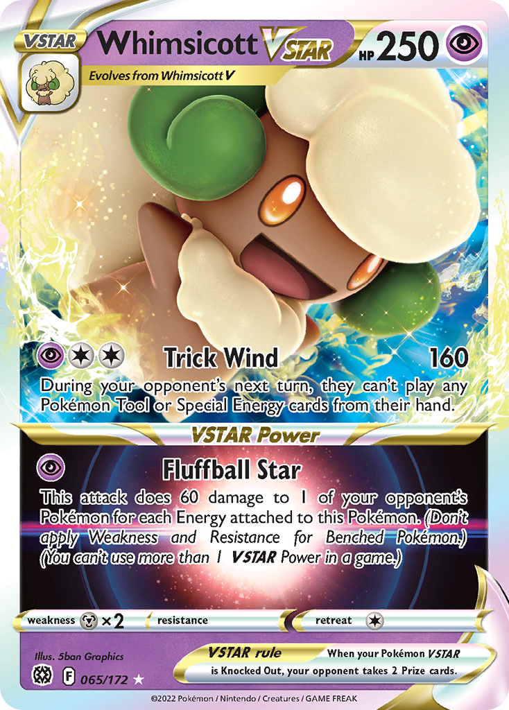 065/172 - Whimsicott VSTAR - [Rare Holo VSTAR]