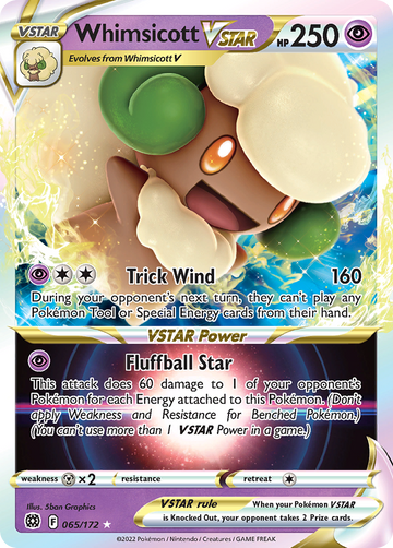 065/172 - Whimsicott VSTAR - [Rare Holo VSTAR]