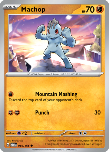 066/165 - Machop - [Common] - Reverse Holo