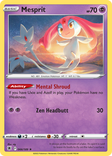 066/189 - Mesprit - [Rare Holo]