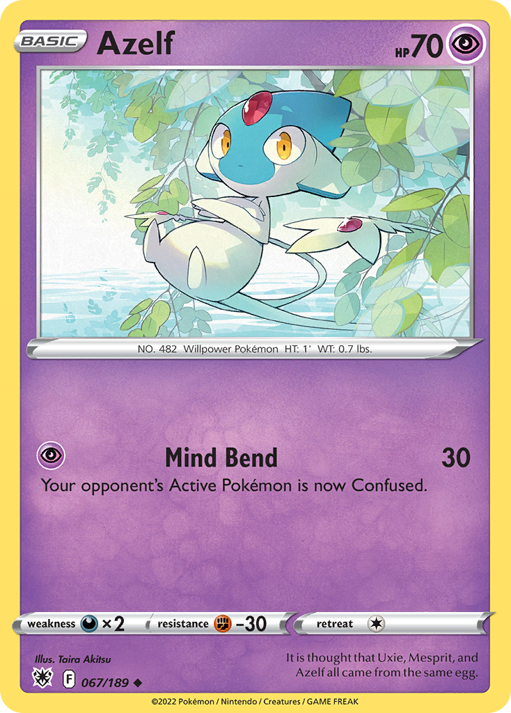 067/189 - Azelf - Reverse Holo - [Uncommon]