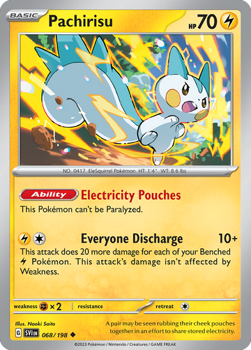 068/198 - Pachirisu - [Uncommon] - Reverse Holo