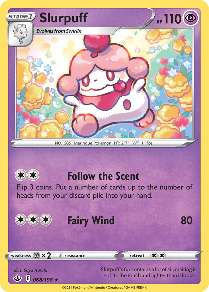 Pokémonkaart 068/198 - Slurpuff - Chilling Reign - [Rare]
