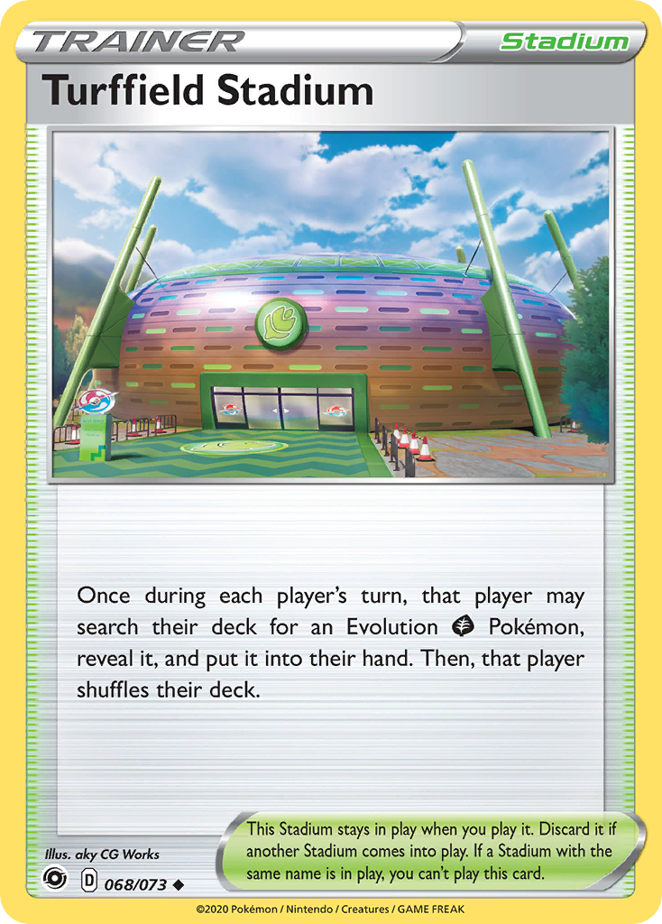 Pokémonkaart 068/073 - Turffield Stadium - Champion's Path - [Uncommon]