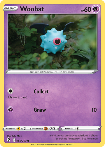 068/203 - Woobat - Reverse Holo - [Common]