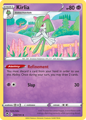 068/195 - Kirlia - [Uncommon] - Reverse Holo