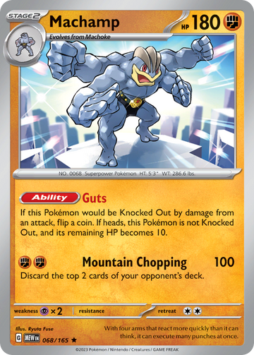 068/165 - Machamp - [Rare] - Reverse Holo