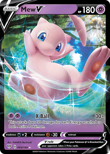 069/189 - Mew V - [Rare Holo V]