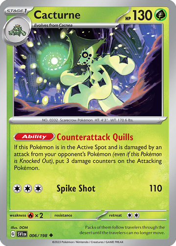 006/198 - Cacturne - [Uncommon] - Reverse Holo