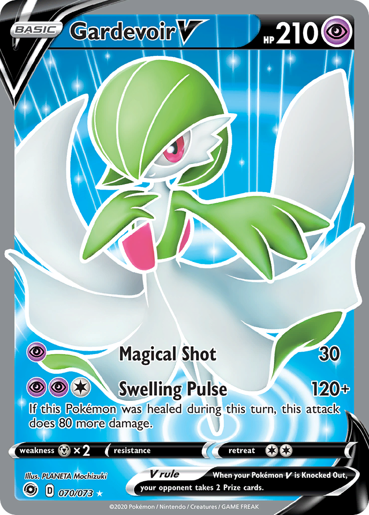 Pokémonkaart 070/073 - Gardevoir V - Champion's Path - [Rare Ultra]