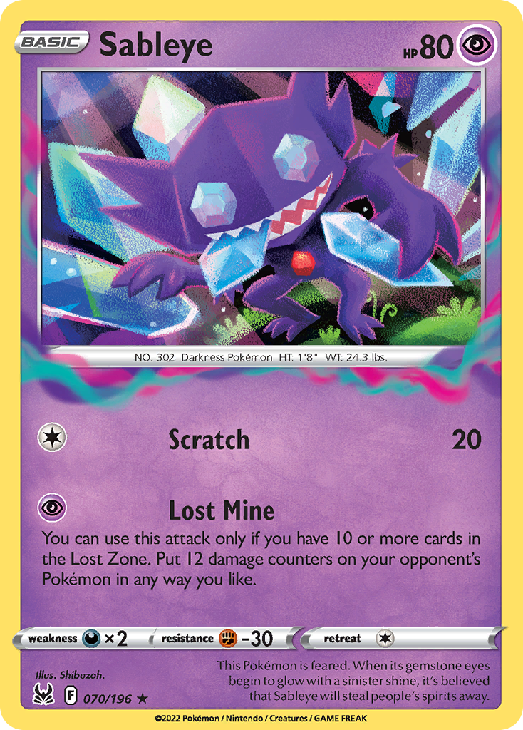 070/196 - Sableye - Reverse Holo - [Rare Holo]