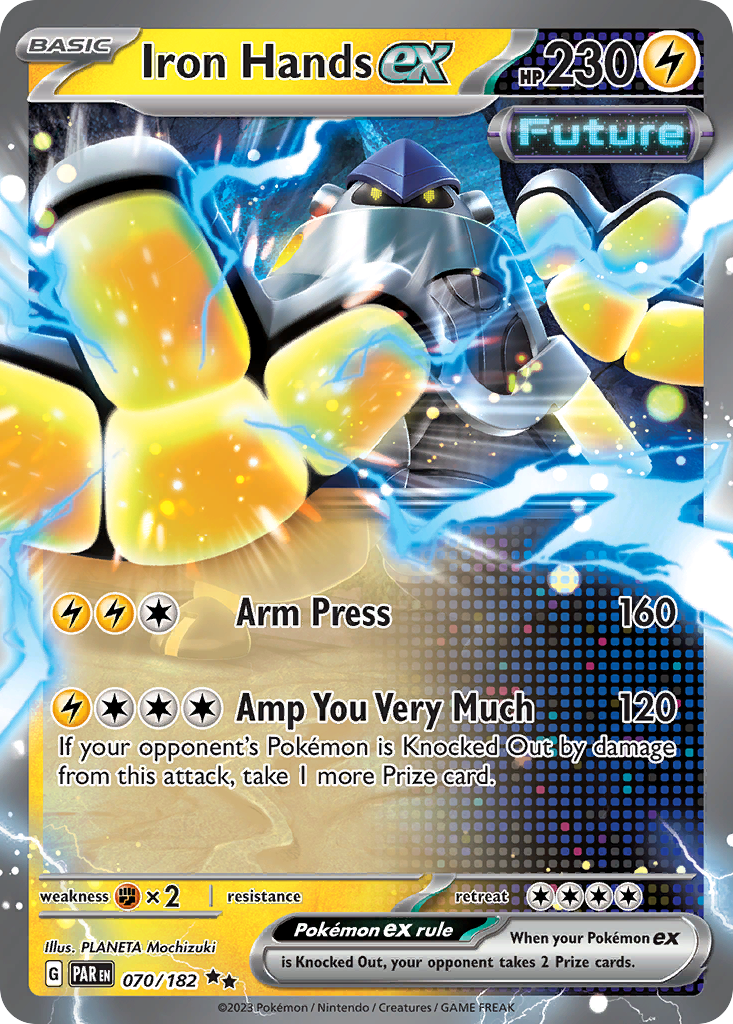 070/182 - Iron Hands ex - [Double Rare]-Pokemeister