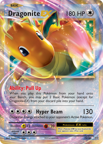 72/108 - Dragonite-EX - [Rare Holo EX]