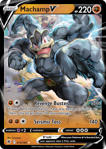 072/189 - Machamp V - [Rare Holo V]