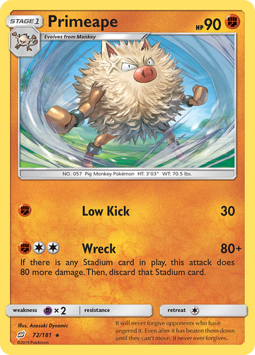 72/181 - Primeape - [Rare]