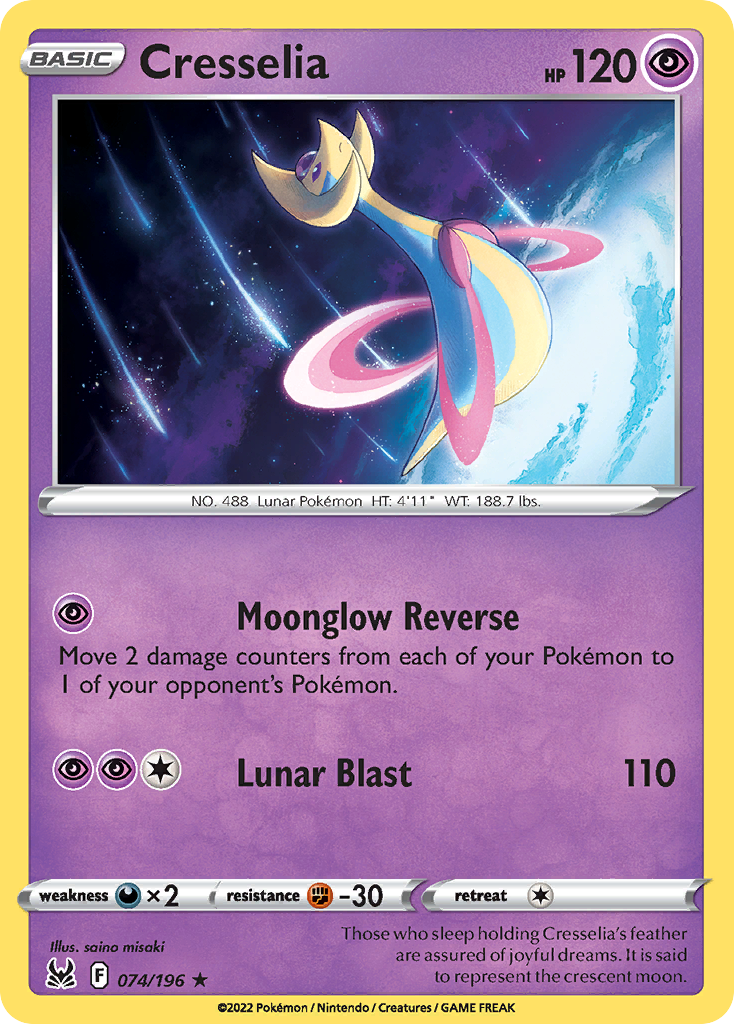 074/196 - Cresselia - Reverse Holo - [Rare Holo]