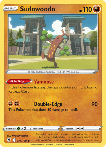 074/189 - Sudowoodo - Reverse Holo - [Common]