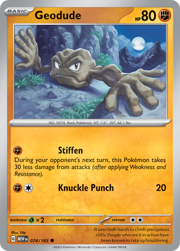 074/165 - Geodude - [Common] - Reverse Holo