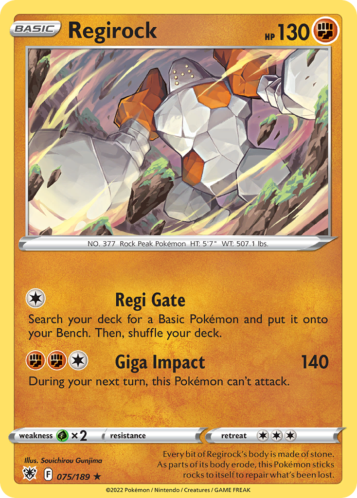 075/189 - Regirock - Reverse Holo - [Rare]