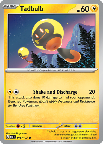 076/197 - Tadbulb - [Common] - Reverse Holo