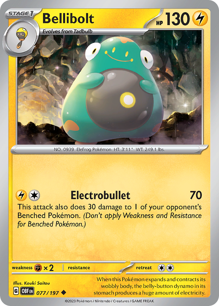 077/197 - Bellibolt - [Uncommon] - Reverse Holo