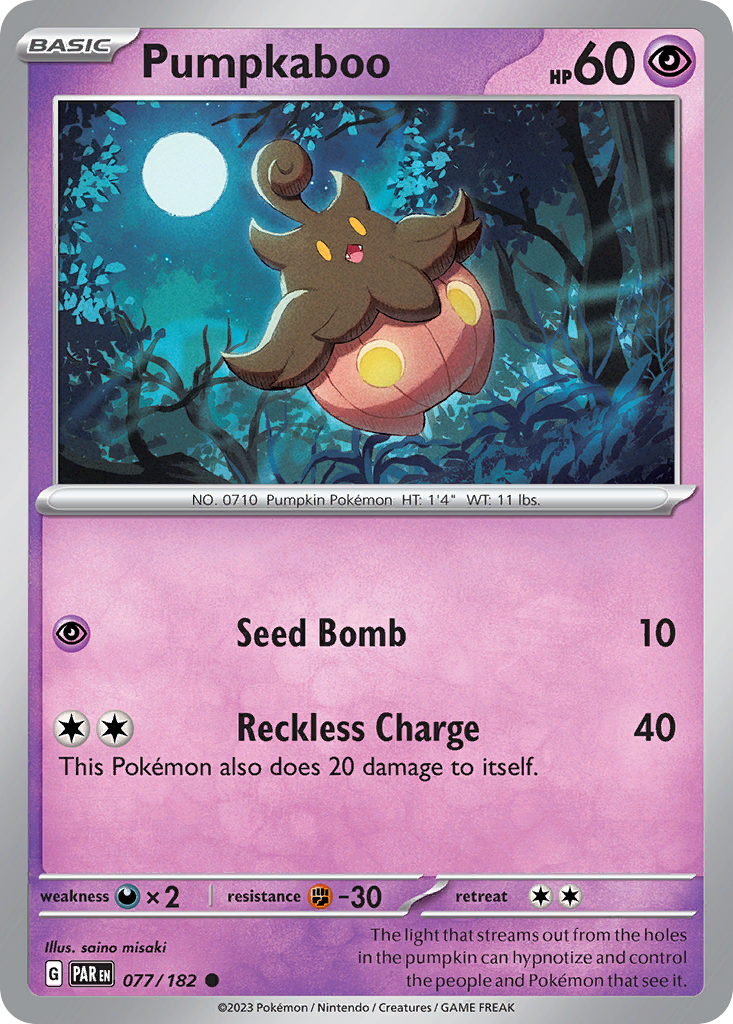 077/182 - Pumpkaboo - [Common] - Reverse Holo-Pokemeister