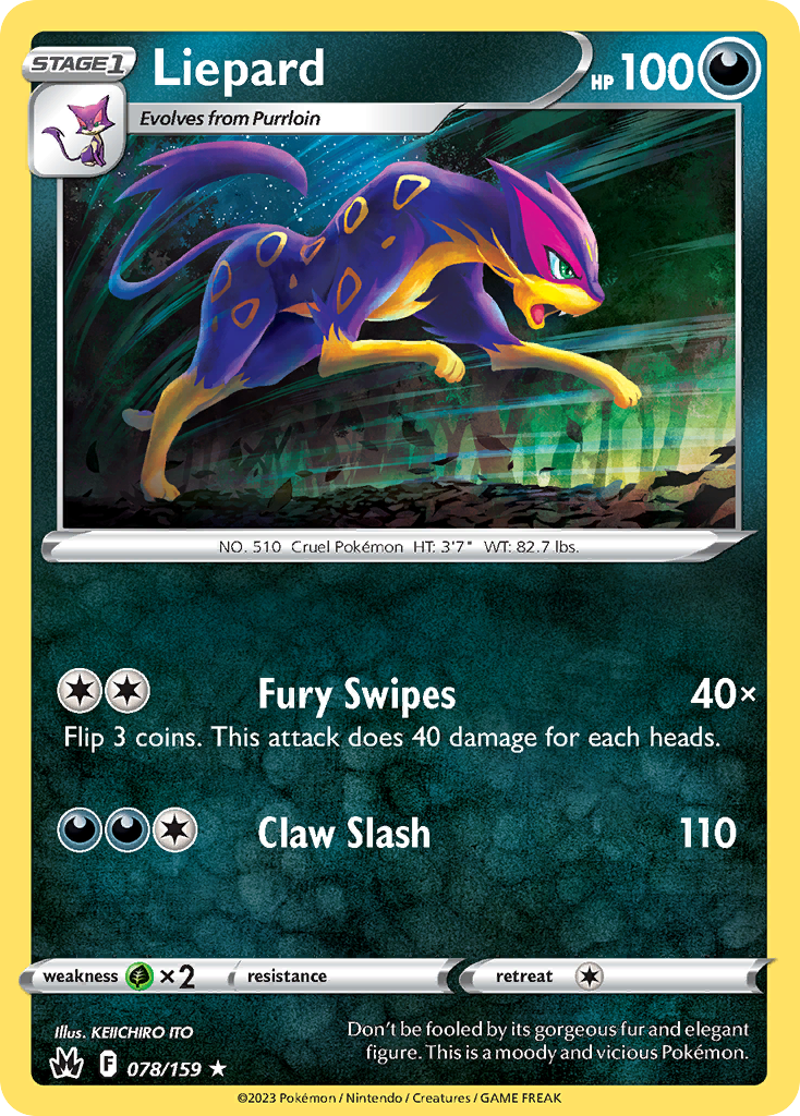078/159 - Liepard - [Rare] - Reverse Holo
