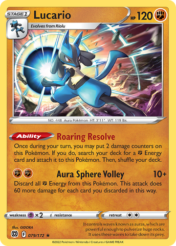 079/172 - Lucario - [Rare Holo]