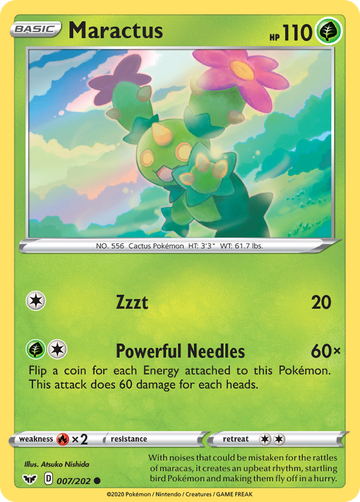 007/202 - Maractus - Reverse Holo - [Common]