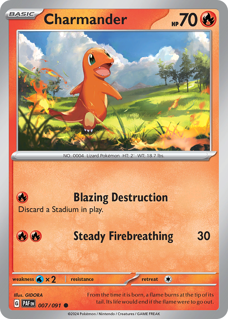 007/091 - Charmander - [Common] - [Reverse Holo]