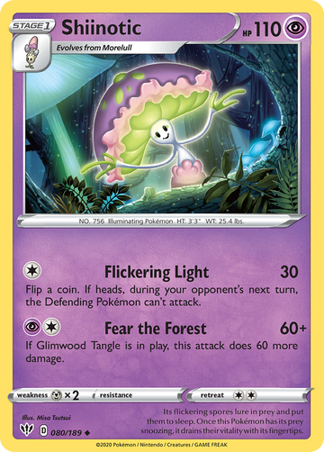 080/189 - Shiinotic - [Uncommon] - Reverse Holo