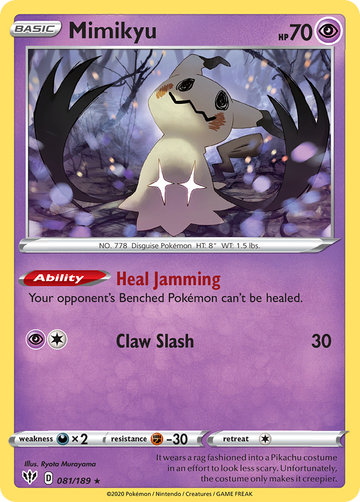 081/189 - Mimikyu - Reverse Holo - [Rare]
