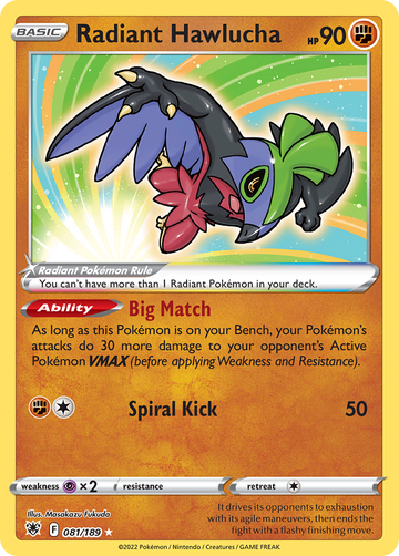 081/189 - Radiant Hawlucha - [Radiant Rare]