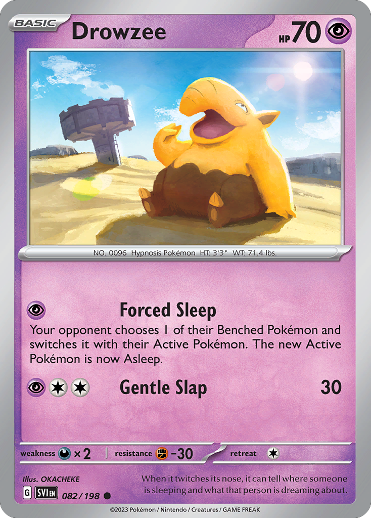 082/198 - Drowzee - [Common] - Reverse Holo