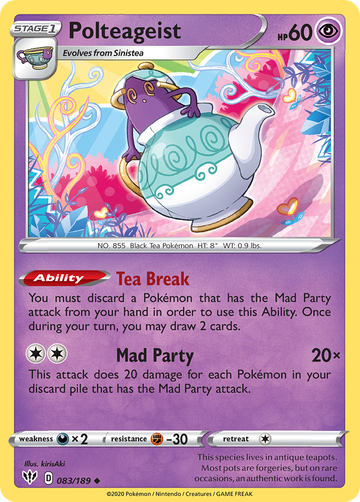 083/189 - Polteageist - [Uncommon] - Reverse Holo