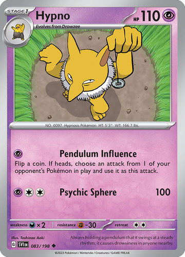 083/198 - Hypno - [Uncommon] - Reverse Holo