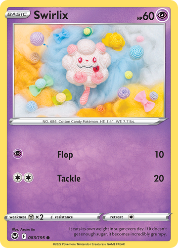 083/195 - Swirlix - [Common] - Reverse Holo