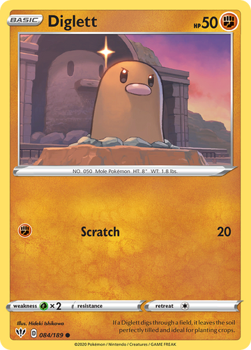 084/189 - Diglett - [Common] - Reverse Holo