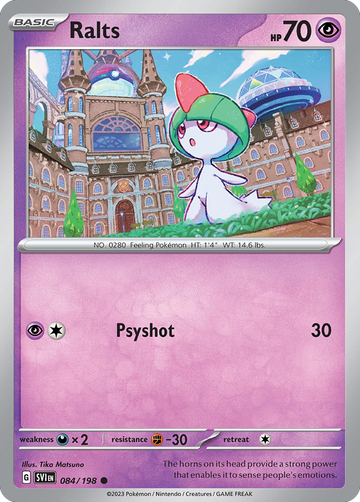 084/198 - Ralts - [Common] - Reverse Holo